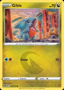 2022 Brilliant Stars Gible #107 card