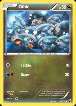 Legendary Treasures Gible #94 card
