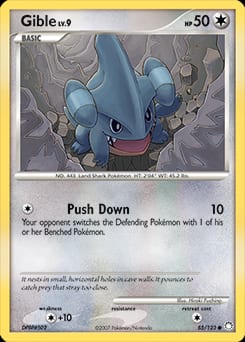 Mysterious Treasures Gible #85 card