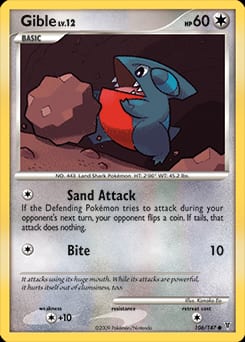 Supreme Victors Gible #106 card