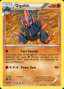 Noble Victories Gigalith #61 card