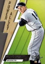 2019 Panini Leather & Lumber Power Alley Gil Hodges #PA-15 card