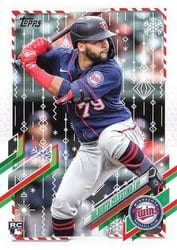 2021 Topps Holiday Base Set Gilberto Celestino #HW193 card