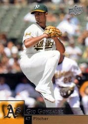 2009 Upper Deck Base Set Gio Gonzalez #786 card