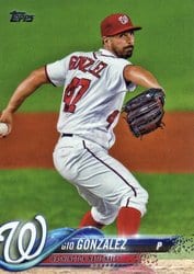2018 Topps Base Set Gio Gonzalez #113 card