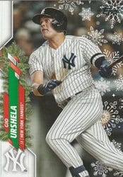 2020 Topps Holiday Base Set Gio Urshela #HW130 card