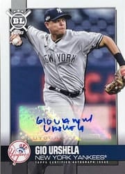2021 Topps Big League Big League Autographs Gio Urshela #BLA-GU card