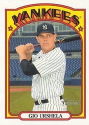 2021 Topps Heritage Base Set Gio Urshela #457 card