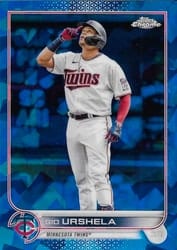 2022 Topps Chrome Update Sapphire Edition Base Set Gio Urshela #US130 card