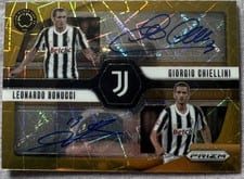 2025 Panini Prizm FIFA Club World Cup Dual Signatures Giorgio Chiellini / Leonardo Bonucci #DS-JA card