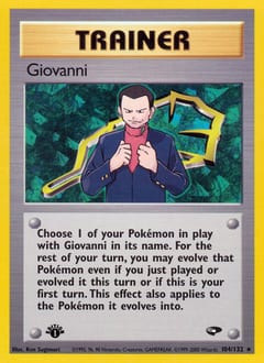 Gym Challenge Giovanni #104 card