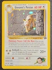 Gym Challenge Giovanni's Persian #8 card