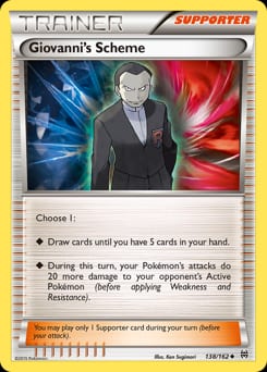 BREAKthrough Giovanni's Scheme #138 card