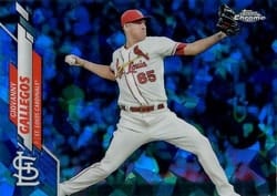 2020 Topps Chrome Update Sapphire Edition Base Set Giovanny Gallegos #U-162 card
