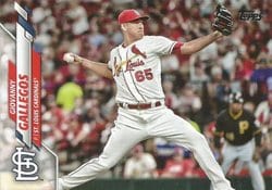 2020 Topps Update Base Set Giovanny Gallegos #U-162 card