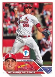 2023 Topps 1st Edition Base Set Giovanny Gallegos #13 card