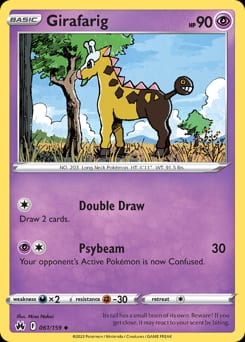 Crown Zenith Girafarig #61 card