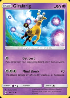 Lost Thunder Girafarig #94 card