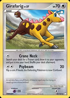 Mysterious Treasures Girafarig #49 card