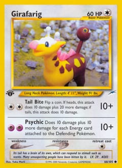 Neo Destiny Girafarig #66 card