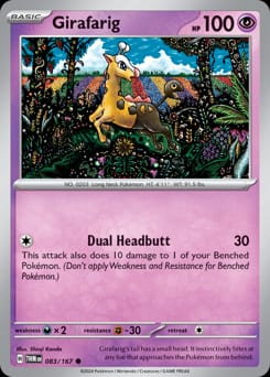 Twilight Masquerade Girafarig #83 card