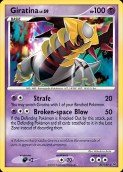 2009 Platinum Giratina #27 card