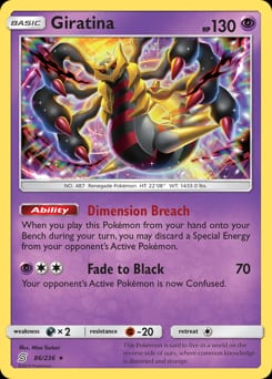 Unified Minds Giratina #86 card