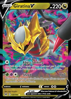 2022 Lost Origin Giratina V #130 card