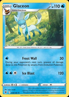 2022 Astral Radiance Glaceon #38 card