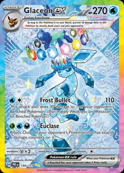 2025 Prismatic Evolutions Glaceon ex #150