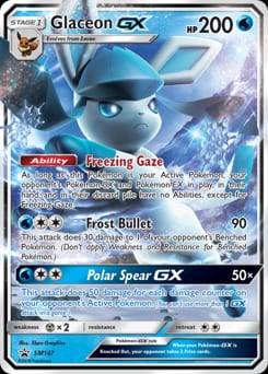 SM Black Star Promos Glaceon-GX #SM147 card