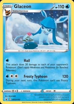 2019 SWSH Black Star Promos Glaceon #SWSH192 card