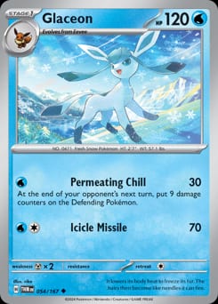 2024 Twilight Masquerade Glaceon #54 card