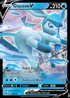 Crown Zenith Glaceon V #38 card