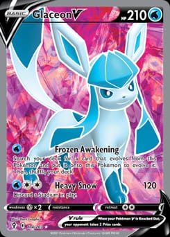 Evolving Skies Glaceon V #174 card