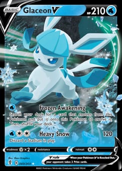 Evolving Skies Glaceon V #40 card