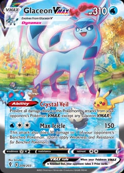Evolving Skies Glaceon VMAX #209 card