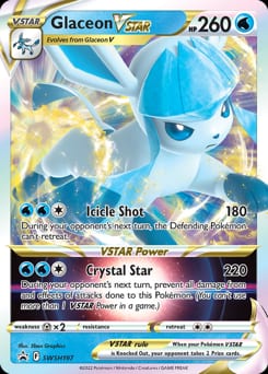 SWSH Black Star Promos Glaceon VSTAR #SWSH197 card