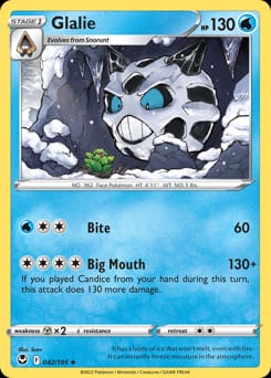 Silver Tempest Glalie #42 card