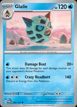 Twilight Masquerade Glalie #52 card