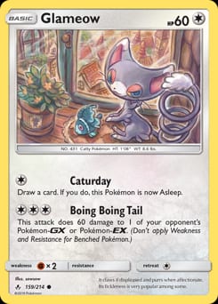 Unbroken Bonds Glameow #159 card