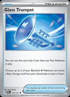 Prismatic Evolutions Glass Trumpet #110 card