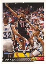 1992-93 Upper Deck Base Set Glen Rice #126 card