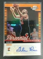 2020-21 Panini Contenders Optic Perennial Contenders Autographs Glen Rice #PCO-GLR card