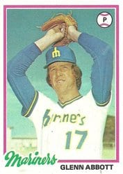 1978 Topps Base Set Glenn Abbott #31 card