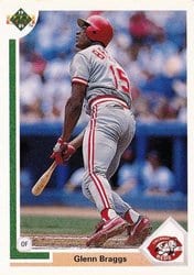 1991 Upper Deck Base Set Glenn Braggs #631 card