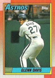 1990 Topps Base Set Glenn Davis #50 card