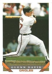 1993 Topps Base Set Glenn Davis #485 card