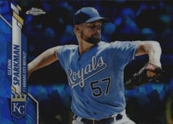 2020 Topps Chrome Sapphire Edition Base Set Glenn Sparkman #679 card