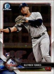 2018 Bowman Chrome Base Set Gleyber Torres #83 card
